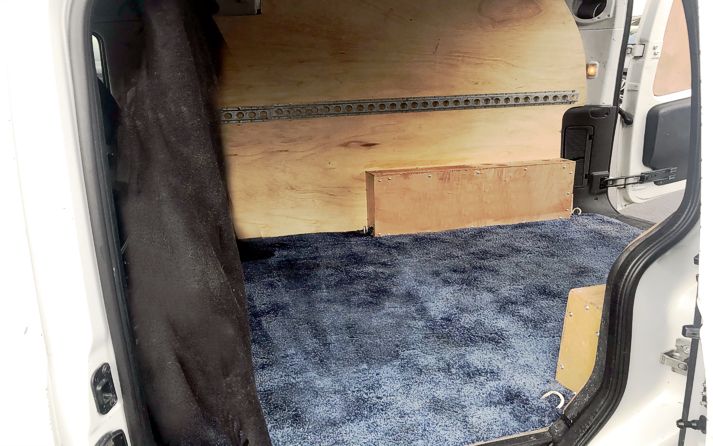 Interior man and van,  clean and secure